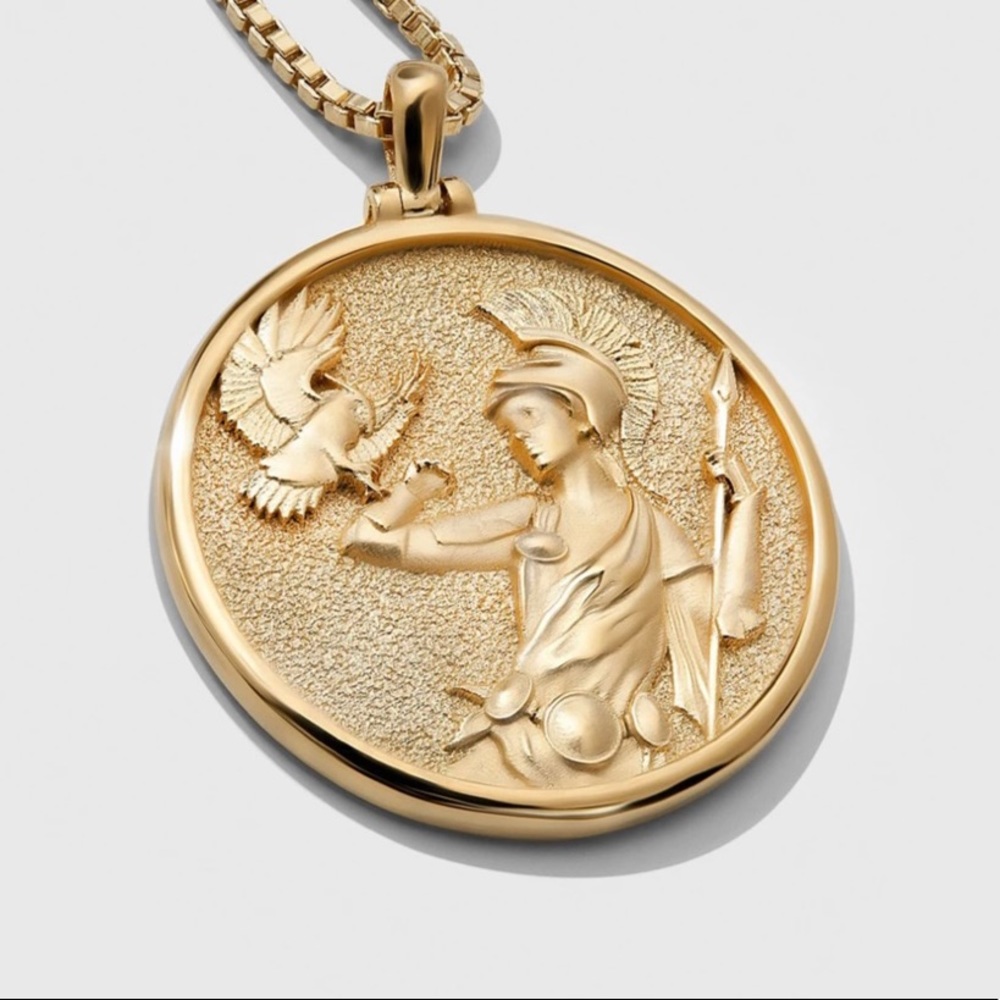 AWE inspired Athena Goddess Necklace with 2 chains